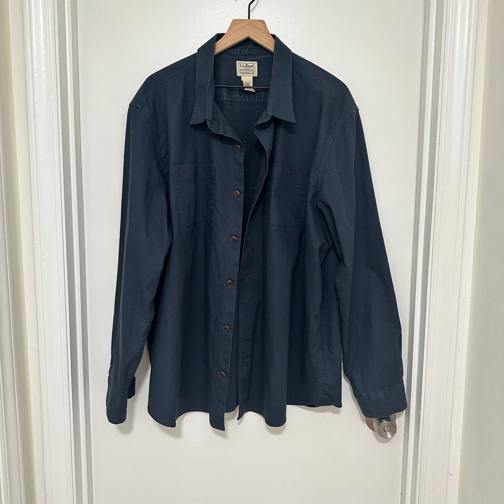 LL Bean | Men's Traditional Fit Long Sleeve BeanFlex Button Down Shirt, Size‎ XL